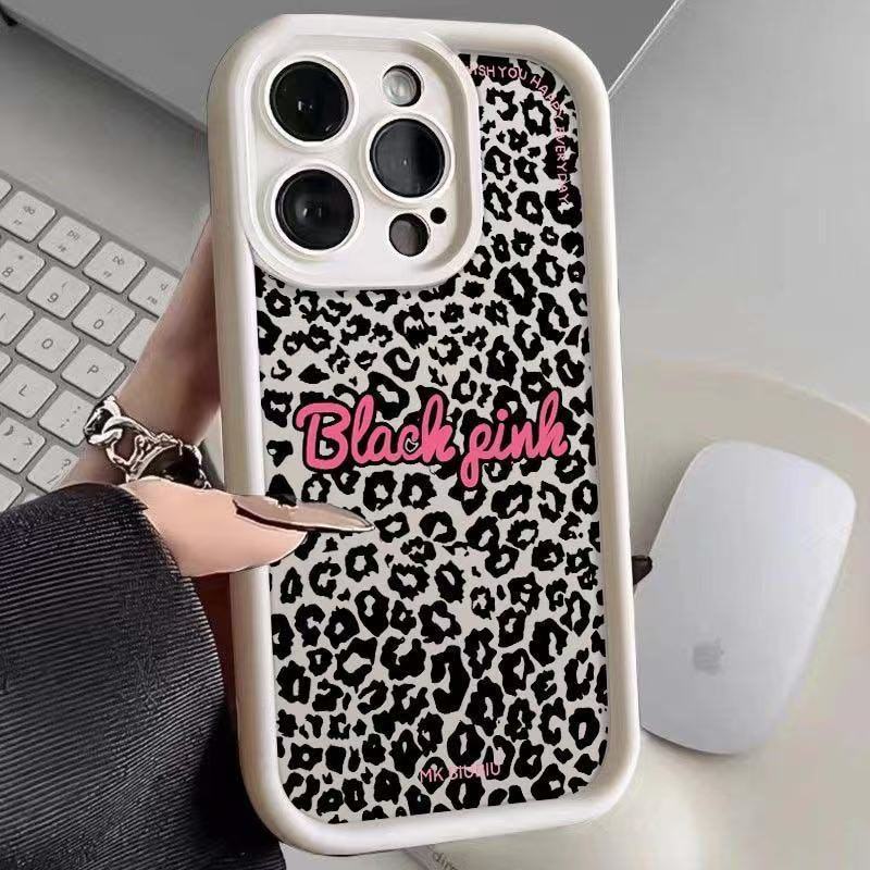 Estampado de leopardo de pantalla completa para iPhone 16pro funda para teléfono móvil Apple 15 anti-caída 14 Europa y América 13promax nuevo 12x
