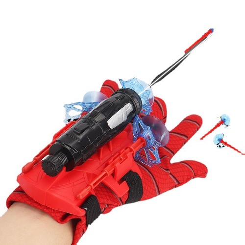 跨境蜘蛛发射器超级英雄弹射吸盘箭枪吐丝手套男孩儿童玩具