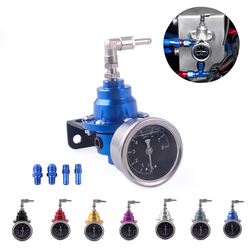 Cross-Border Car Modification Parts Adjustable Fuel Pressure Regulator Fuel Booster with Gauge Tomei Type S Cross-Border Car Modification Parts Adjustable Fuel Pressure Regulator Fuel Booster with Gauge Tomei Type S