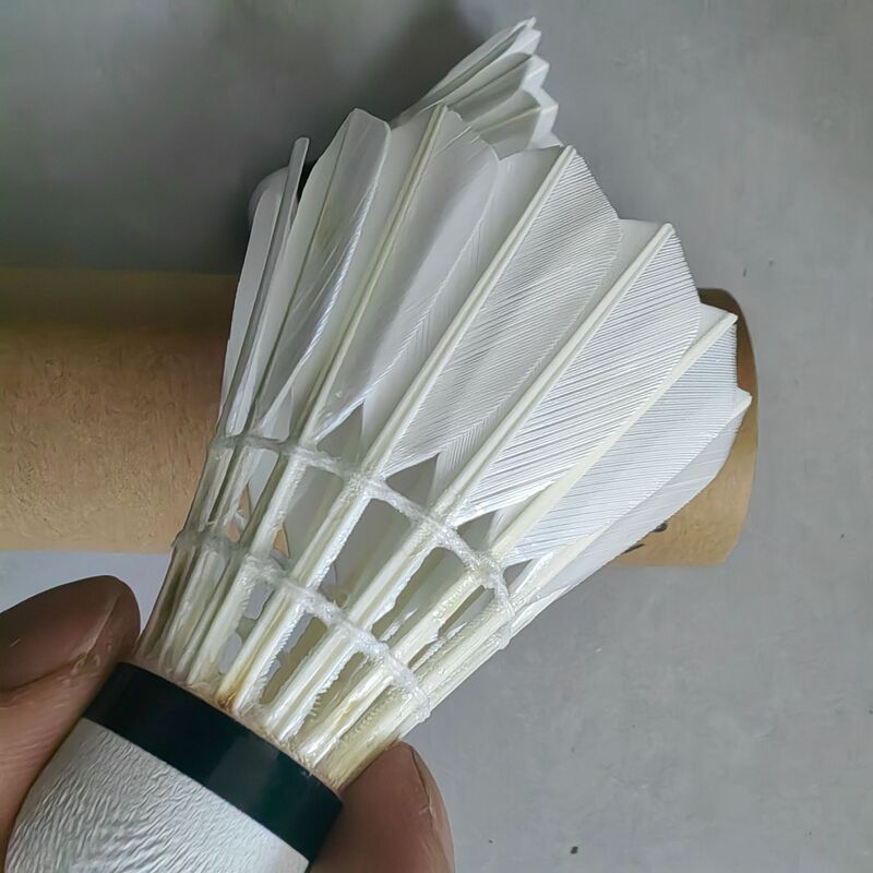 Durable Badminton Shuttlecock with Full Round Straight Shaft, Standard Gold Number One Original Feather, for Badminton Courts, Speed 77, Stable Flight