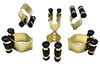 [Golden iron clip] The pilot club racks/club clip/club chrome chrome clip/pole holder/billiard accessories