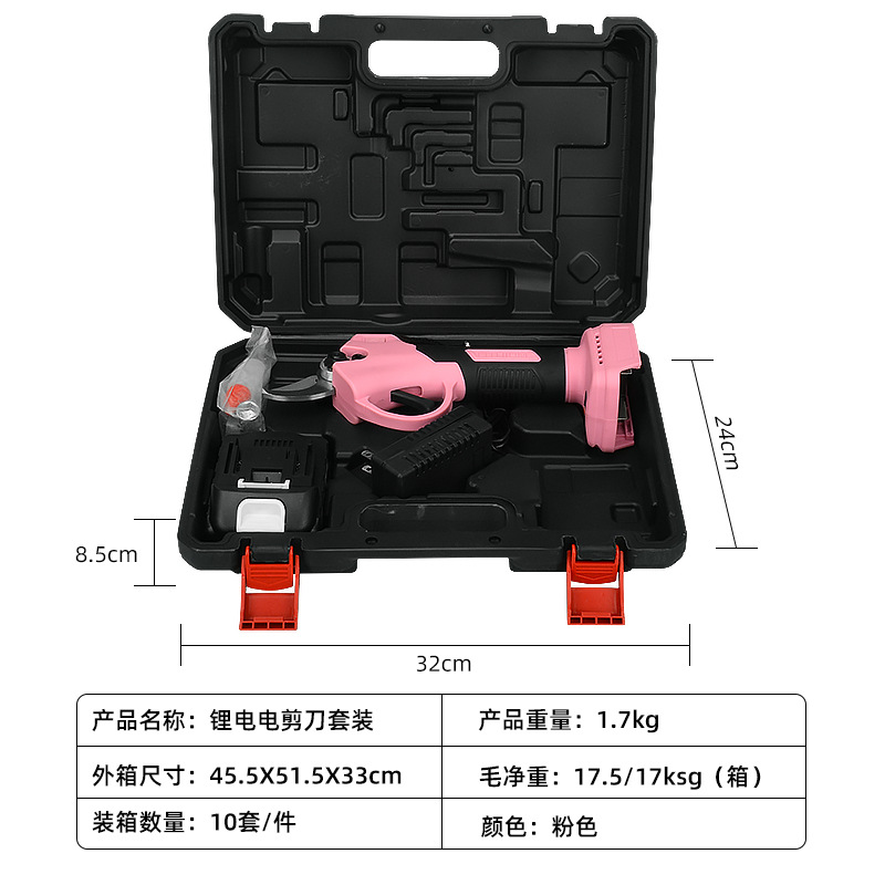 Tijeras eléctricas transfronterizas árbol frutal recargable poda de ramas batería de litio tijeras de jardinería tijeras de poda tijeras de árbol poda
