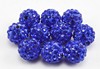 30 colors 10mm straight -hole full drill AB soft pottery drilling ball, fragrant Paradon double -hole white black red beads