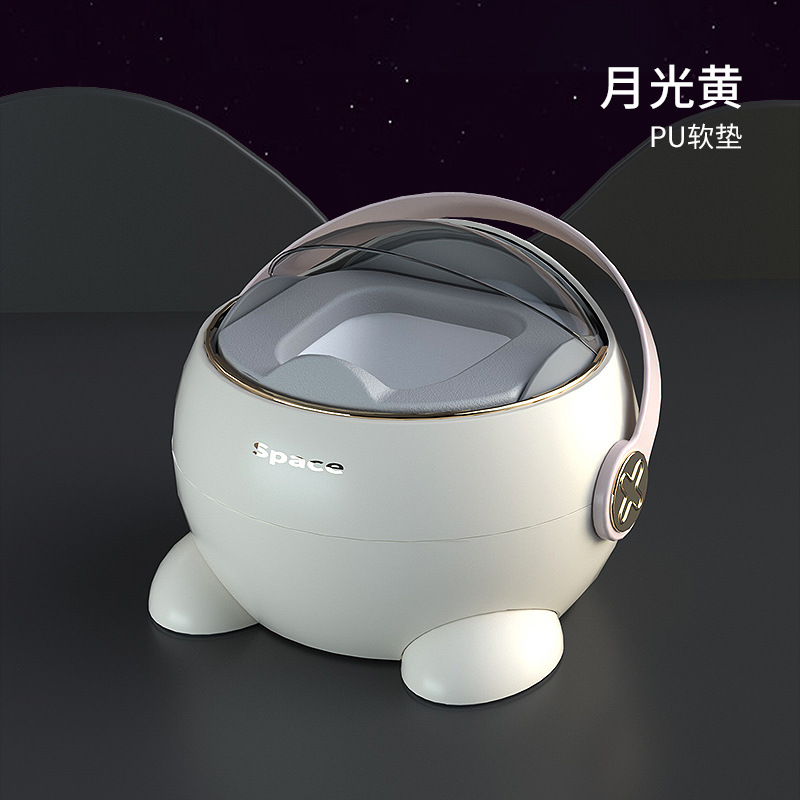 Space children's toilet seat with handles