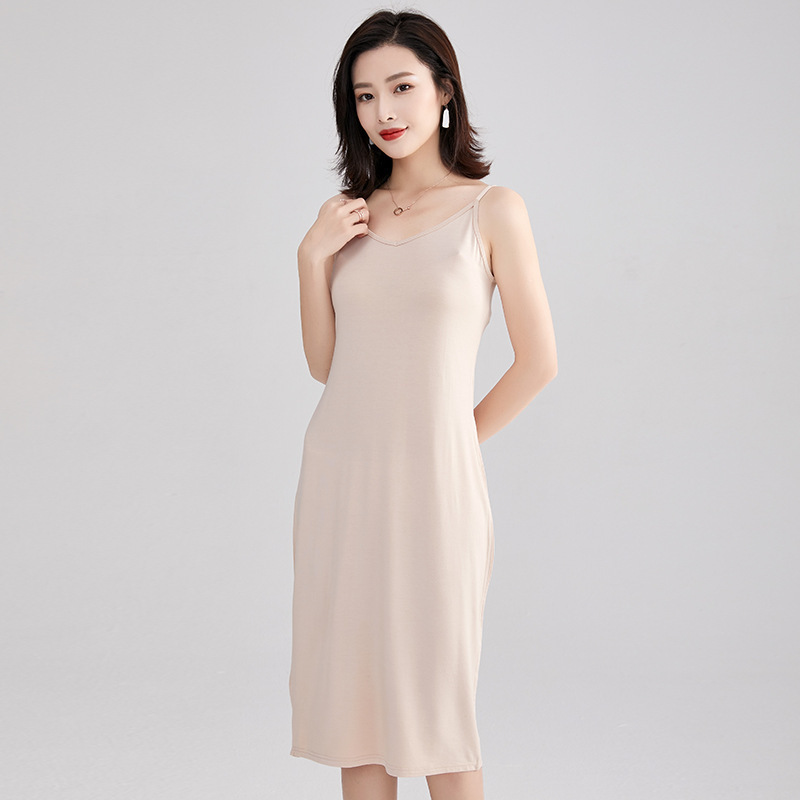 2025连衣裙吊带裙韩版高个子背心时尚无袖圆领显瘦中长裙秋季女装|undefined