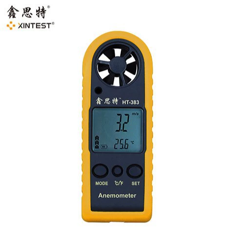 Портативный анемометр Xinsite HT383, детектор скорости и температуры ветра