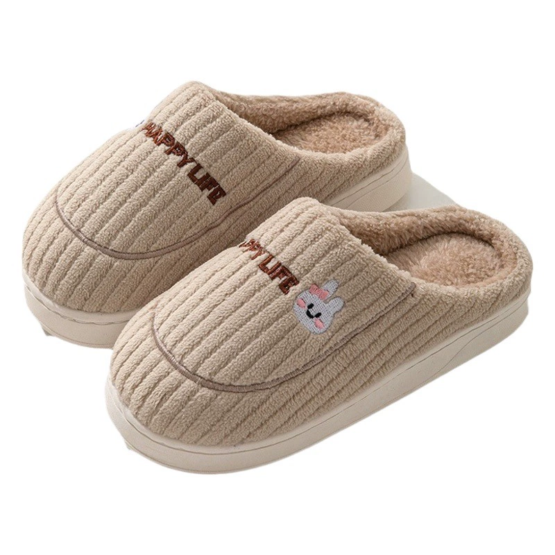 Хлопковые тапочки оптом, осенне-зимние утолщенные домашние Нескользящие теплые туфли для дома, домашние тапочки для женщин