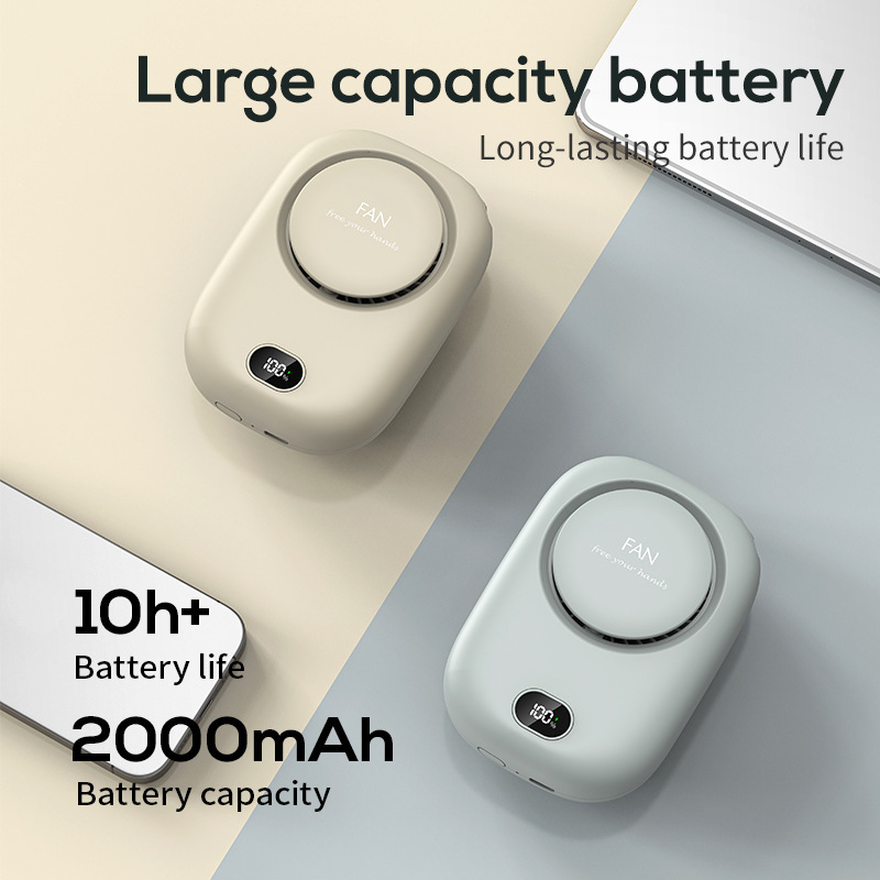 2025年新型USB充電式屋外ポータブルネックファンギフト|undefined