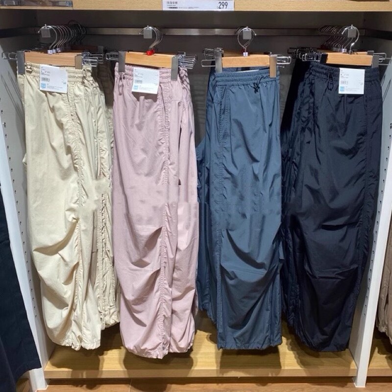 So Cool! 299+! Casual Loose Cargo Pants Paratrooper Pants Straight Wide Leg Pants for Women 464888