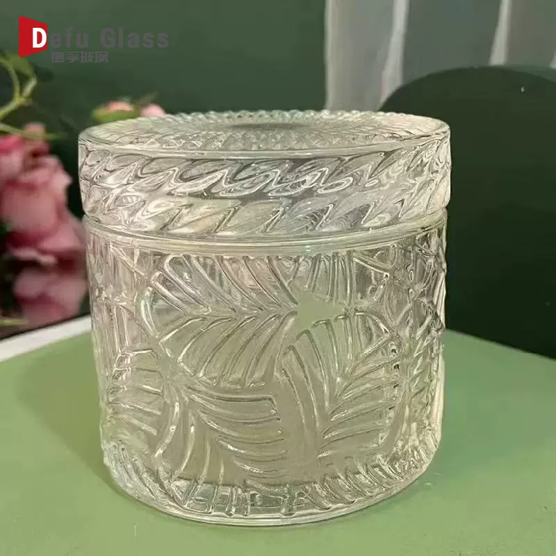 批发香薰蜡烛杯透明简约玻璃烛台自制空杯家用香氛摆件装饰玻璃瓶