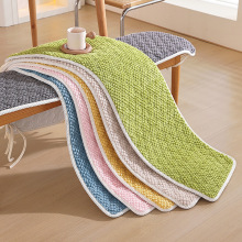 简约现代加厚毛绒长方形换鞋凳坐垫可拆洗客厅餐厅茶凳坐垫批发