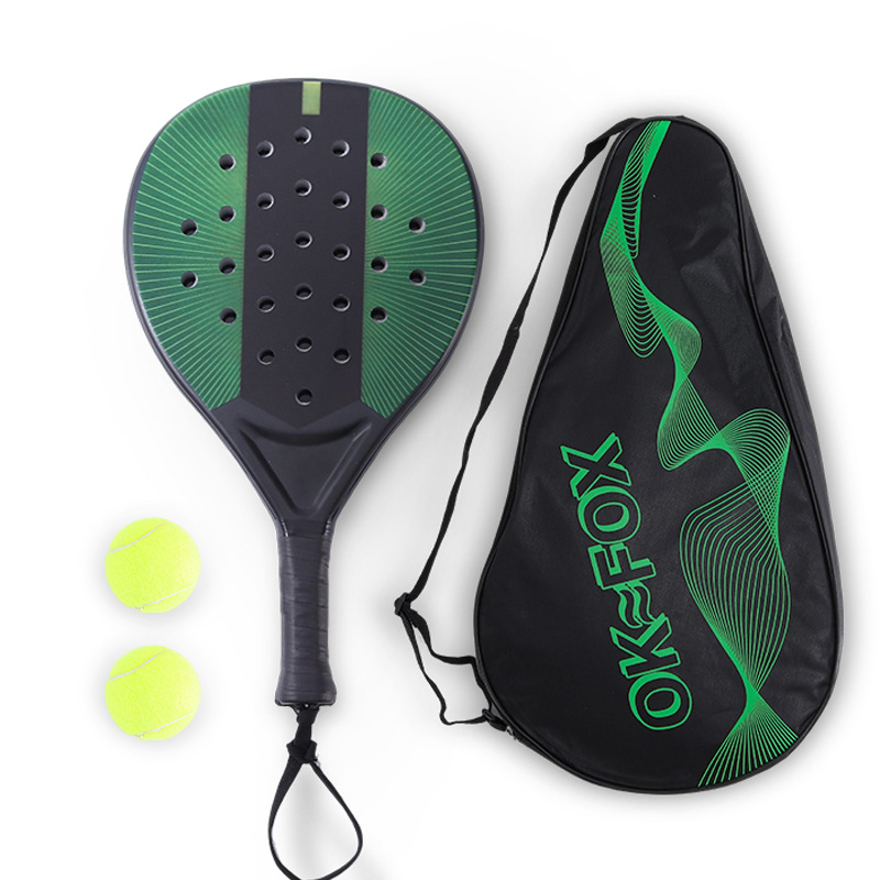 Raqueta de tenis de tabla transfronteriza en una raqueta de playa al aire libre para padres e hijos manejo antideslizante entrenamiento raqueta de alto balón al por mayor