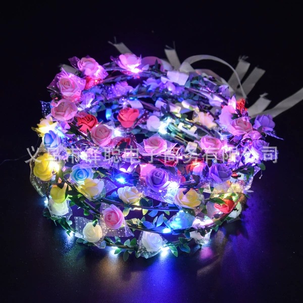 Glowing Jiuhua Foam Flower Ring Color