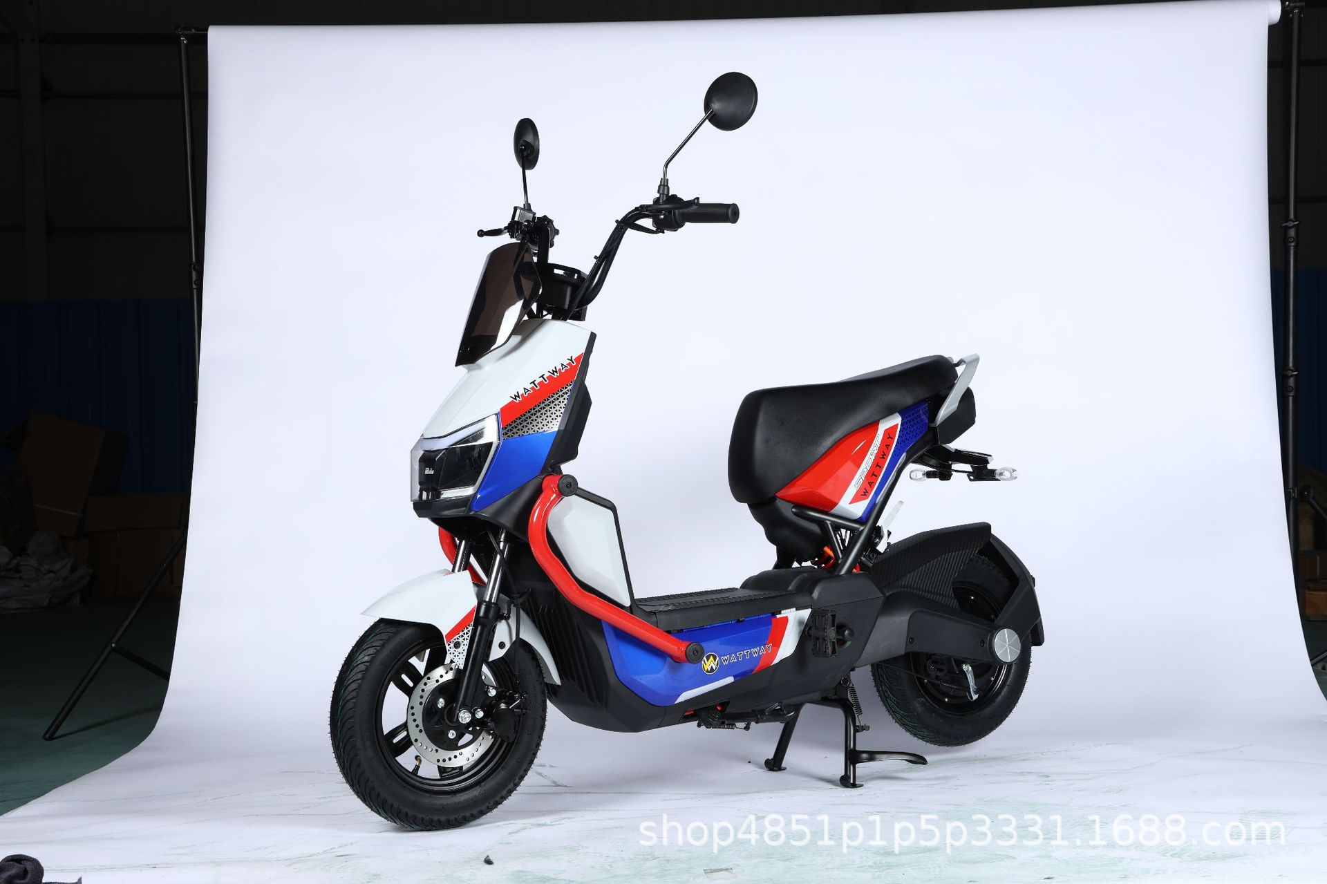 New Foreign Trade Model: Wolf Warrior Electric Motorcycle, Adult Two-Seater Electric Scooter, Exclusively for Export, Factory Wholesale
