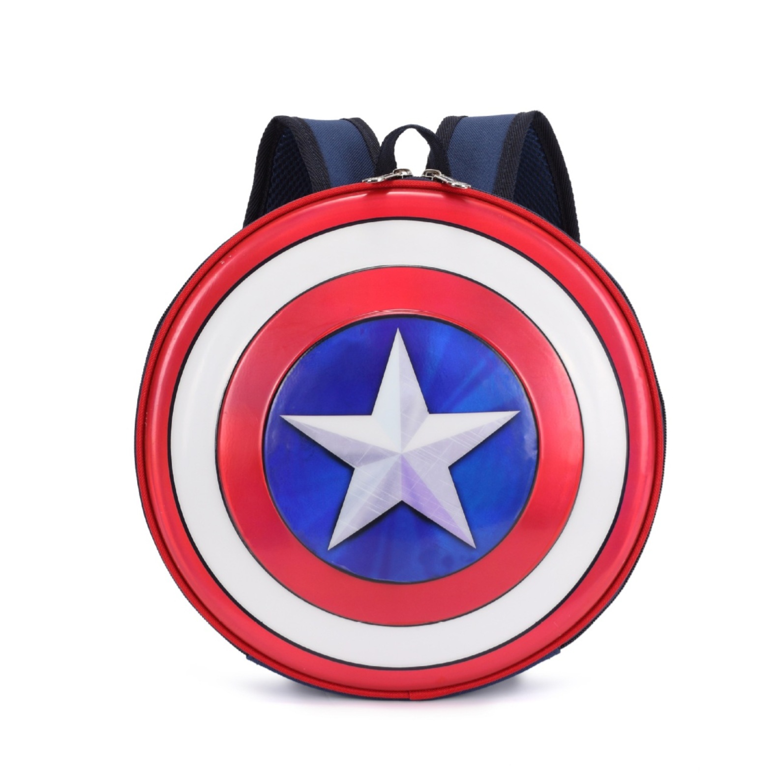 盾牌儿童书包男小学生幼儿园男孩护脊减负时尚美国队长书包