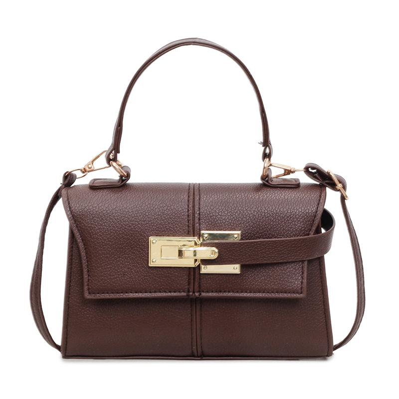 Dames vintage schoudertas, elegante handtas met sluiting voor dames_voghion.com