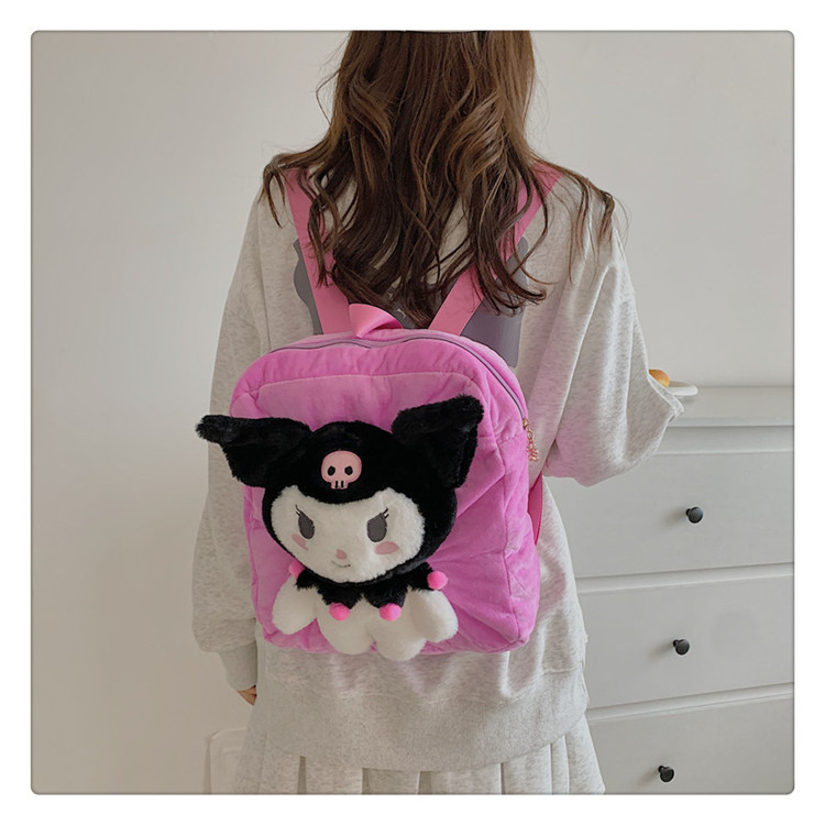 Bolsa de peluche femenina, linda, estilo Coolomi, bandolera, maquillaje, regalo de cumpleaños, al por mayor