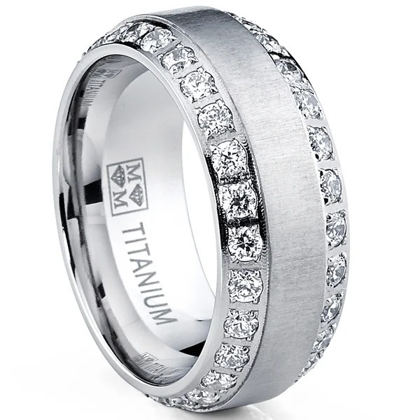 Cross-Border Hot-Selling New Micro-Encrusted Diamond Engagement Rings, Popular Couple Rings for Men and Women