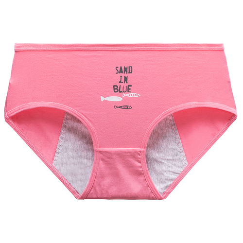 Special underwear for girls during menstrual period, pure cotton for girls, aunt, menstrual leakage prevention, breathable, 10 out of 12, older children 15 years old