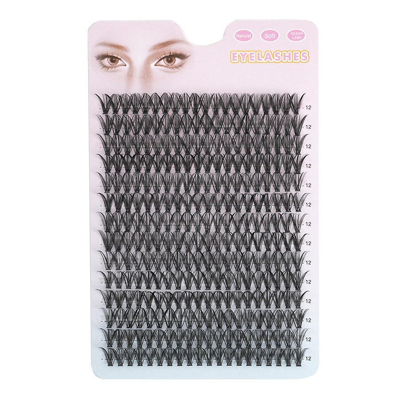 False Eyelash DIY Book, 640 pcs Clusters, 10D–40D Volume, Gift Box Kit