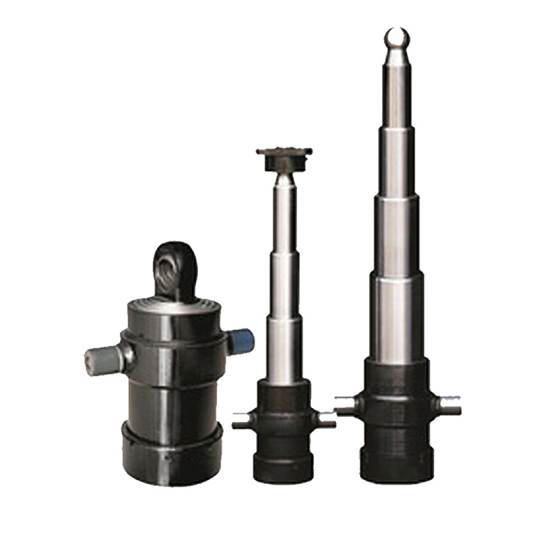 农机卡车千斤顶多节套筒油缸可设计行程侧翻油顶批发鼎泰液压油缸