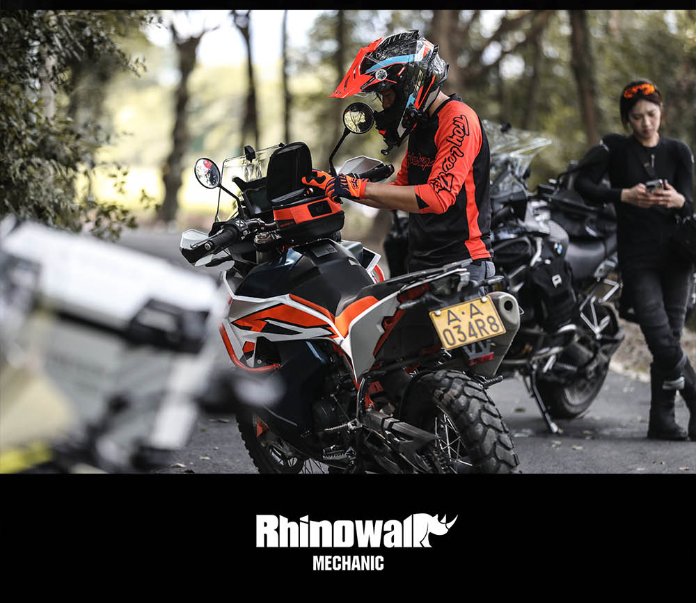 Rhinowalk Motorcycle Fuel Tank Bag Magnetic Quick Release Anti-Theft Adjustable Front and Rear Motorcycle Rider Bag