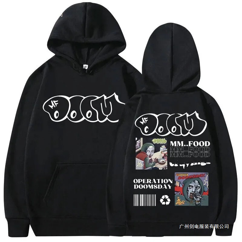 Rapper Mf Doom mm Food Doomsday Album Graphic Hoodie Men's New Fashion Hoodie Interesting Rapper Mf Doom mm Food Doomsday Album Graphic Hoodie Men's New Fashion Hoodie Interesting