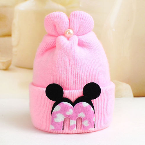Baby Hats Autumn and Winter Cute Children's Warm Hats Newborn Cashmere Fetal Hats Cherry Patch Baby Hats