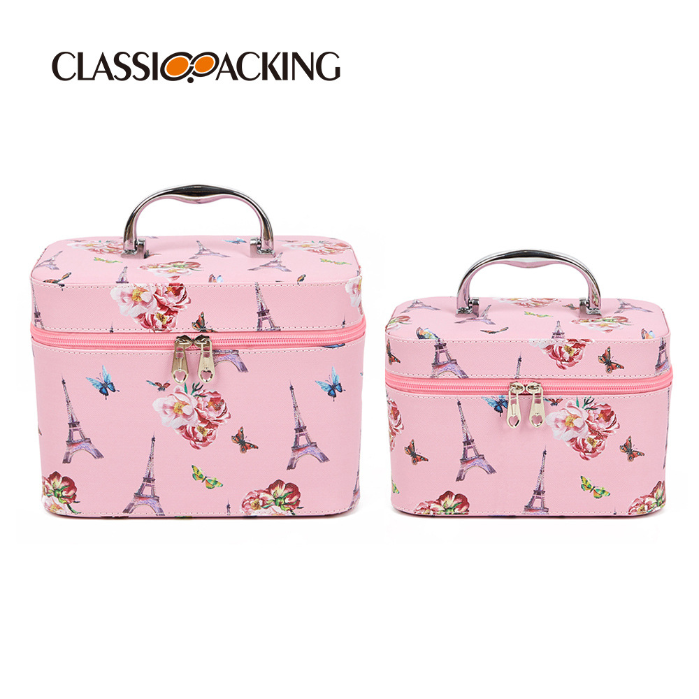 Caja de almacenamiento de herramientas cosméticas portátiles al por mayor de fábrica multifuncional de gran capacidad caja cosmética profesional logotipo personalizable