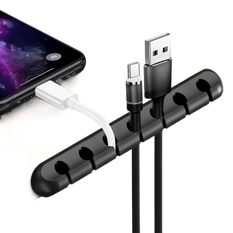 Amazon Venta caliente alambre almacenamiento Cable de silicona organizador cable de datos cubierta protectora velcro soporte de cable de nylon