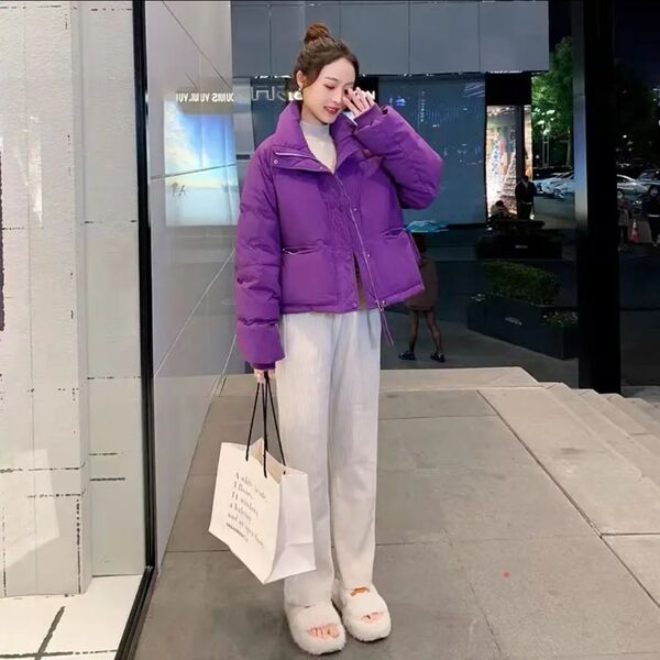 Winter velvet fashionable short down jacket