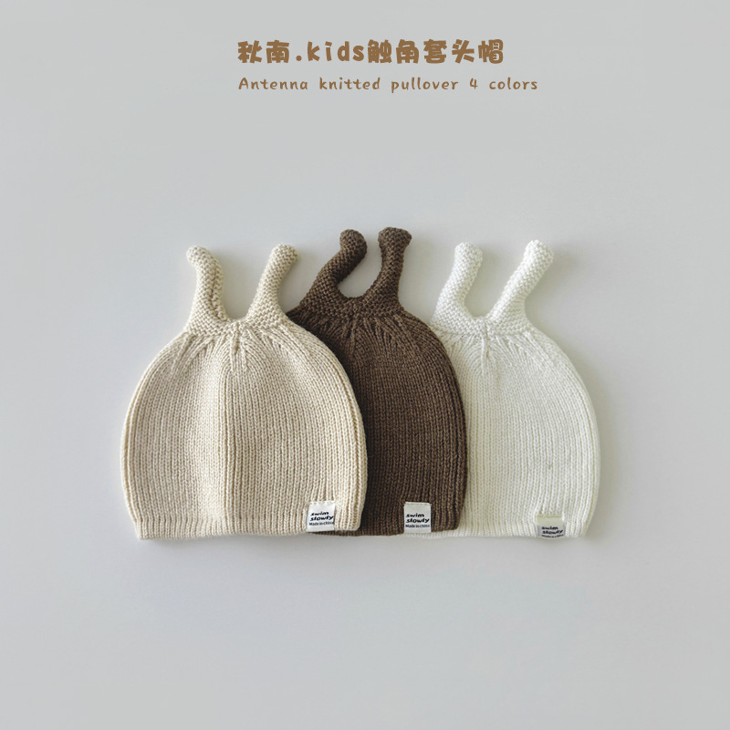 children's knitted woolen cute knitted hat for early age