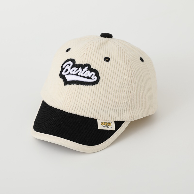 Sombreros de bebés primavera y otoño gorras de béisbol de velcro otoño y invierno para niños y niñas gorras de boca de pato para bebés pequeños meses