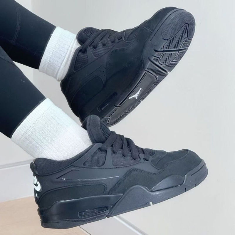莆田 aj4 RM 共同ブランドの人気のレトロなロートップバスケットボールシューズ、男性と女性のカップル向け、キャンパスカジュアルで多用途なスポーツスニーカー|undefined