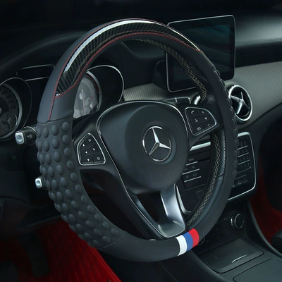 Steering wheel cover, steering wheel cover carbon fiber