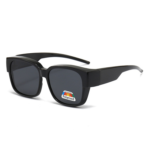 Same style sun glasses for nearsighted people, polarized sunglasses, UV protection, strong light, large frame sunglasses for men and women driving glasses 