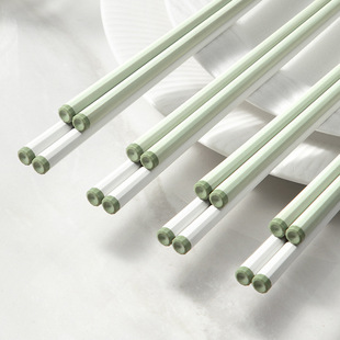 [Liangshe Original] Chopsticks Household Simple Non-slip Alloy Chopsticks Light Luxury One-person Chopsticks Kitchen Tableware Wholesale