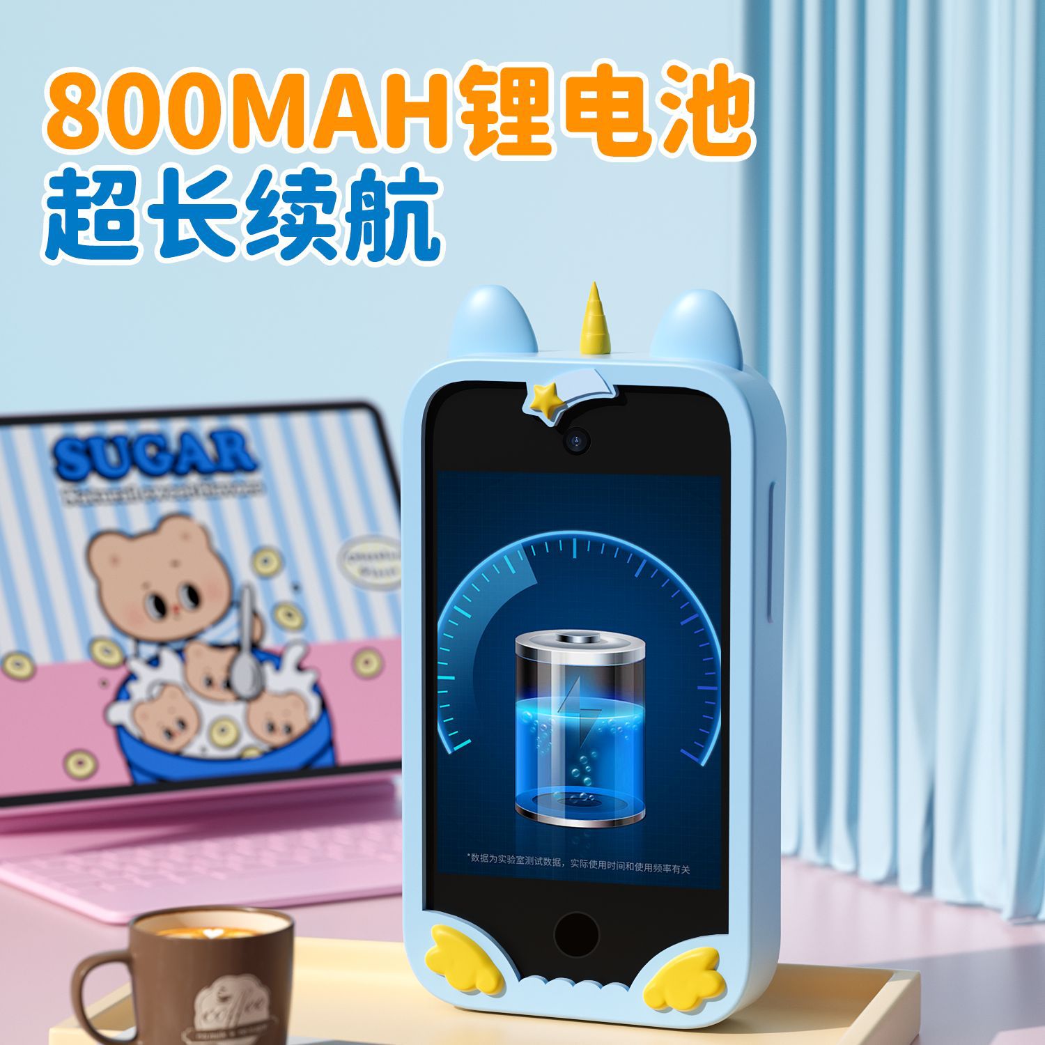 Juguetes transfronterizos para niños, cámara para teléfono móvil, aprendizaje HD, cámara dual frontal y posterior inteligente, pantalla táctil para selfies de 2,8 pulgadas, nuevo