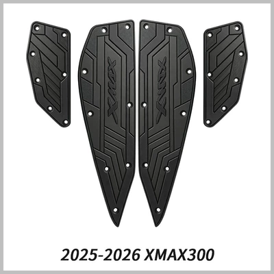 Motorcycle pedals XMAX300 footrest rubber - black