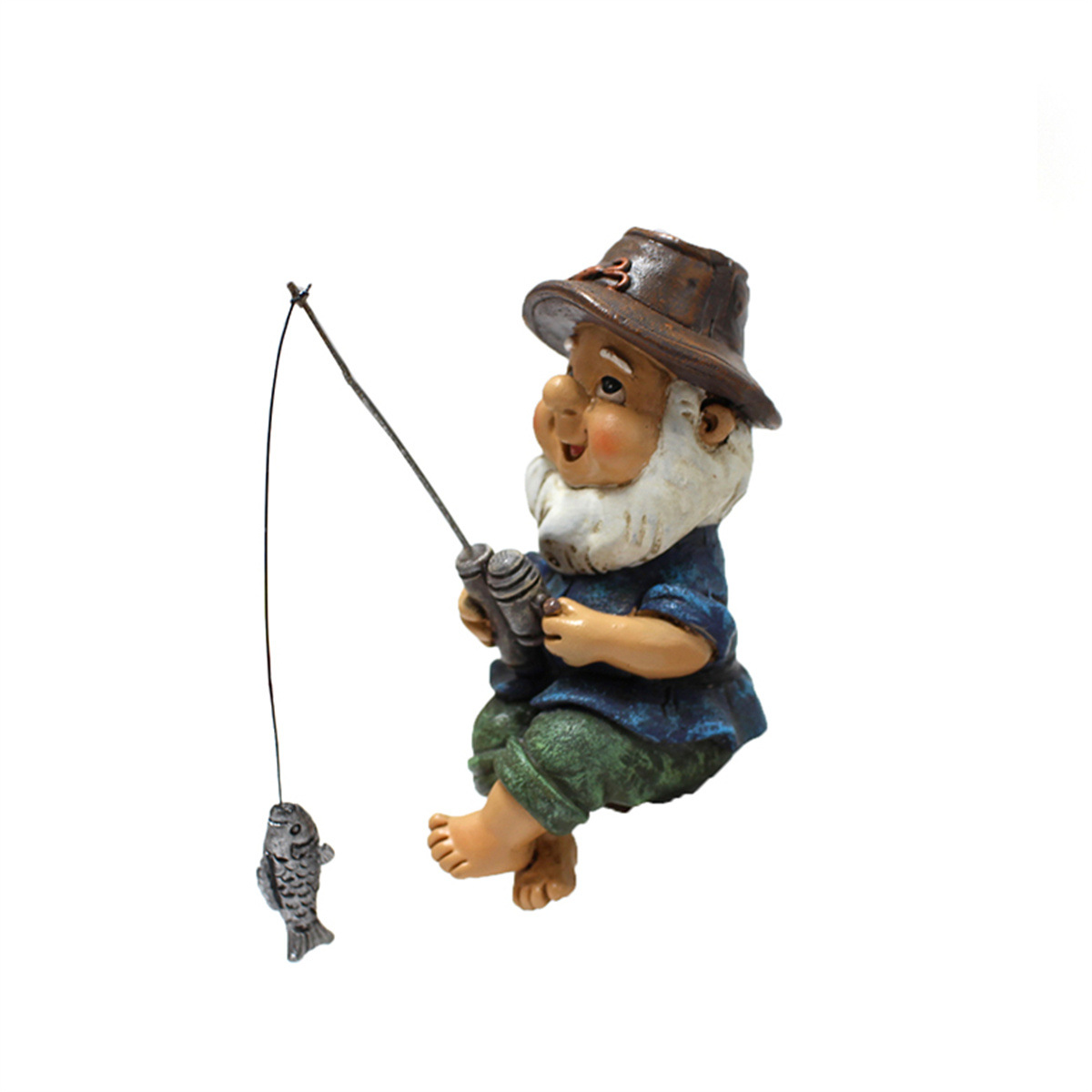  a  of fishing dwarf resin doll landscape flowerpot resin jewelry manufacturers 
