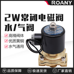 2W常閉電磁弁水弁2W025-08 2W040-10エアバルブ2W160-15 AC220V DC24V