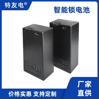工厂直销7.4V2600mAh指纹人脸密码通用全自动可充电智能锁电池