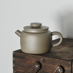 Wholesale Yixing purple sand pot pure handmade raw ore Huanglongshan section mud ball Kongde bell pot nozzle drinking teapot tea set