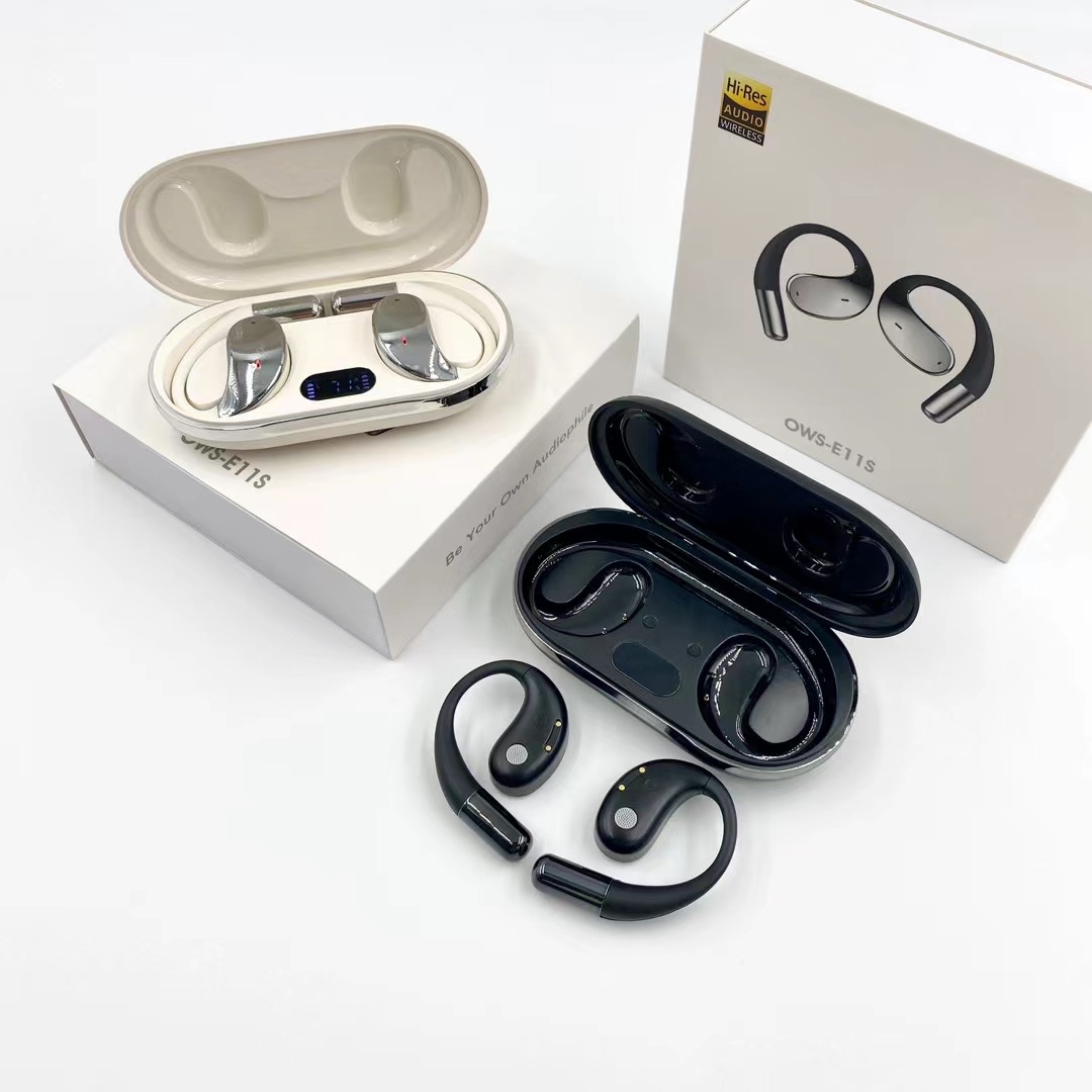 2024 nuevos auriculares Bluetooth E11S de alta calidad de sonido OWS no entren en el oído deportivo inalámbrico de larga duración image 1