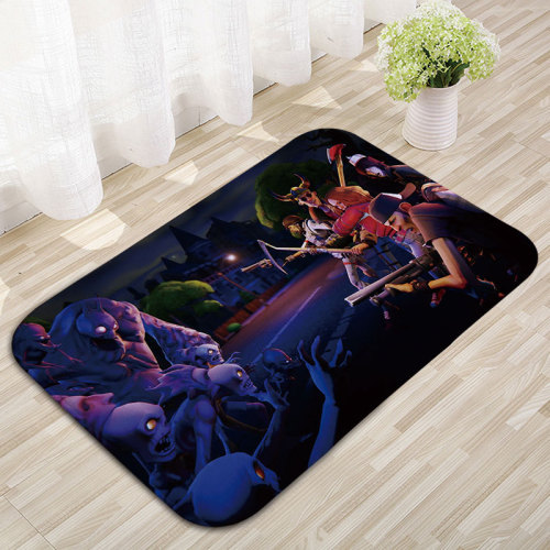 Cartoon animation game peripheral Fortnite floor mat new Among Us game flannel crystal velvet carpet