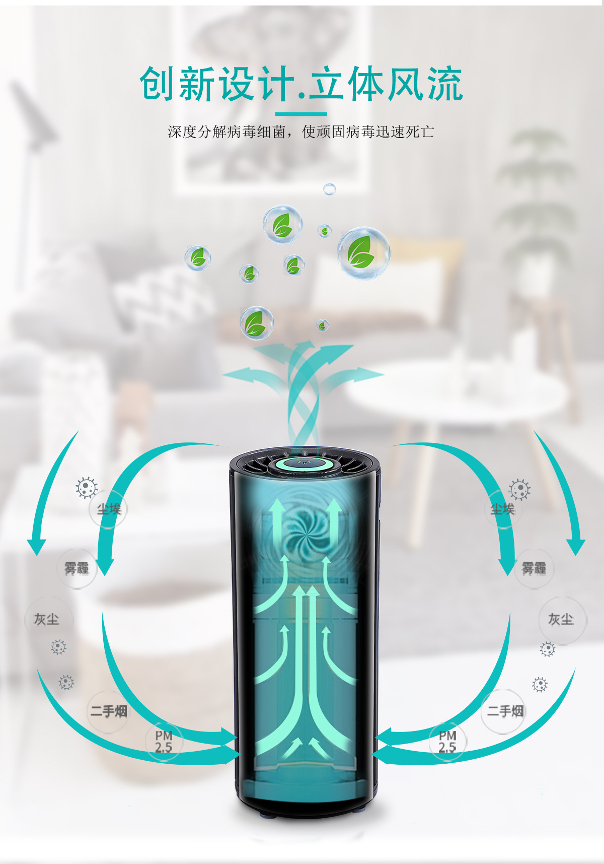 Kangyang negative ion car purifier in addition to smoke disinfection in addition to formaldehyde air purification small desktop household factory batch