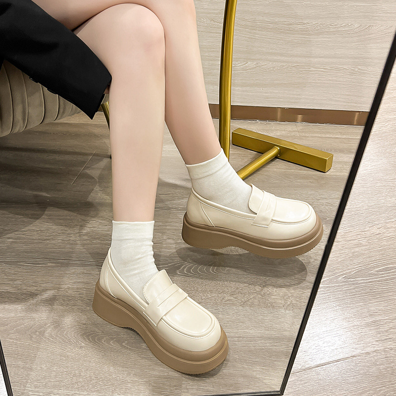 Mocasines Augusden para Mujer, Primavera 2026, Nuevos Zapatos Mary Jane JK de Moda, Estilo Retro, Zapatos de Cuero Británicos