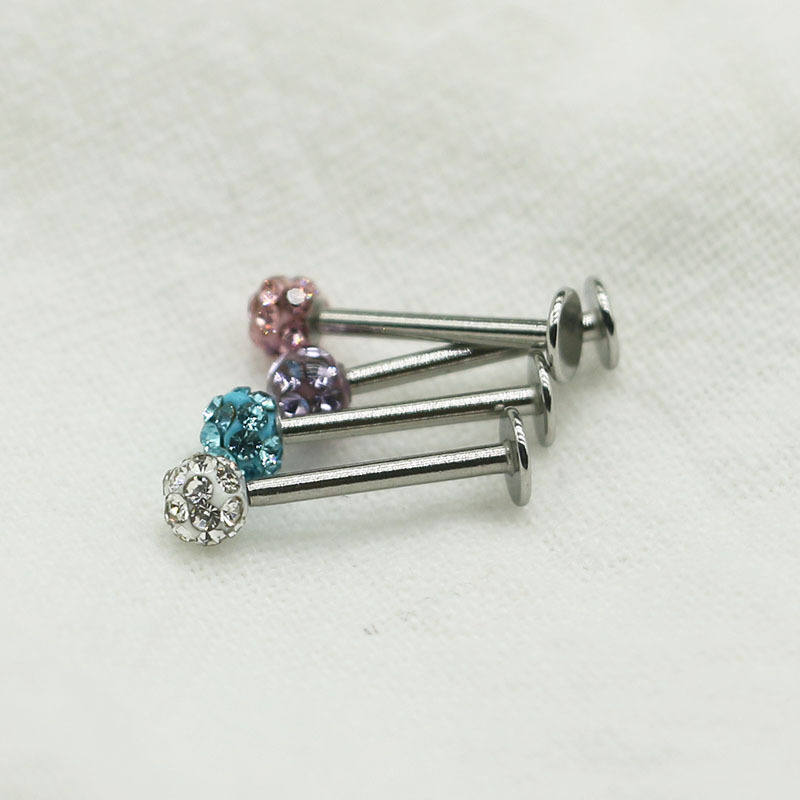 Simple Style Geometric Titanium Steel Polishing Tongue Nail 1 Piece