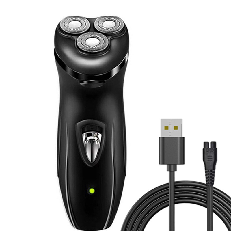 Afeitadora eléctrica súper limpia transfronteriza para hombres afeitadora afeitadora lavada recargable afeitadora de cañón de acero pequeño