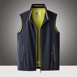 Spring and Autumn New High-end Removable Hooded Vest Men's Casual Fashion Sleeveless Outdoor Sports All-match Vest